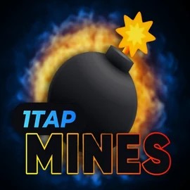 1Tap Mines slot logo by Turbo Games at Spinstein Casino