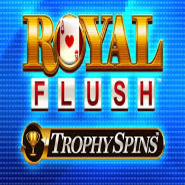 Royal Flush Trophy Spins logo by Greentube at Spinstein Casino
